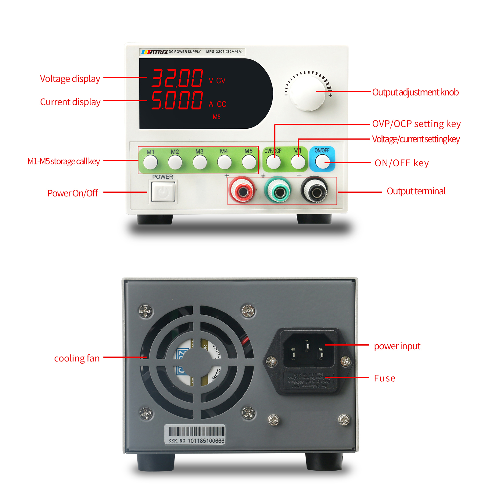 MATRIX MPS-3206 DC Power Supply